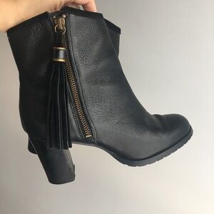 Lauren Ralph Lauren Carah leather ankle boots with tassel